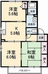 シャーメゾン八万の物件間取画像